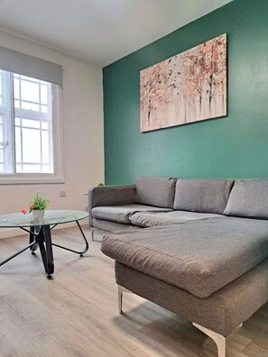 Basic Apartment | Living area - Practical & Affordable 2 BR Flat in City Centre (Sheffield)