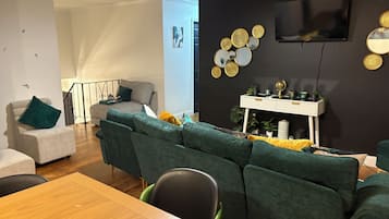 Smart TV, video games, foosball, table tennis