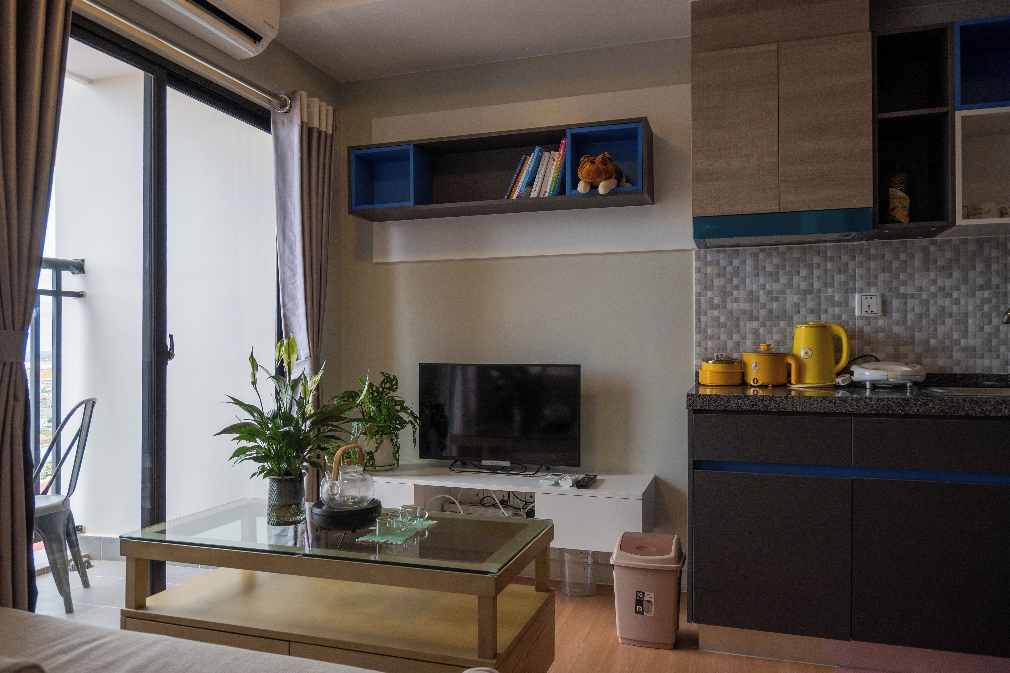 Appartement, balcon, vue ville | Cuisine privée