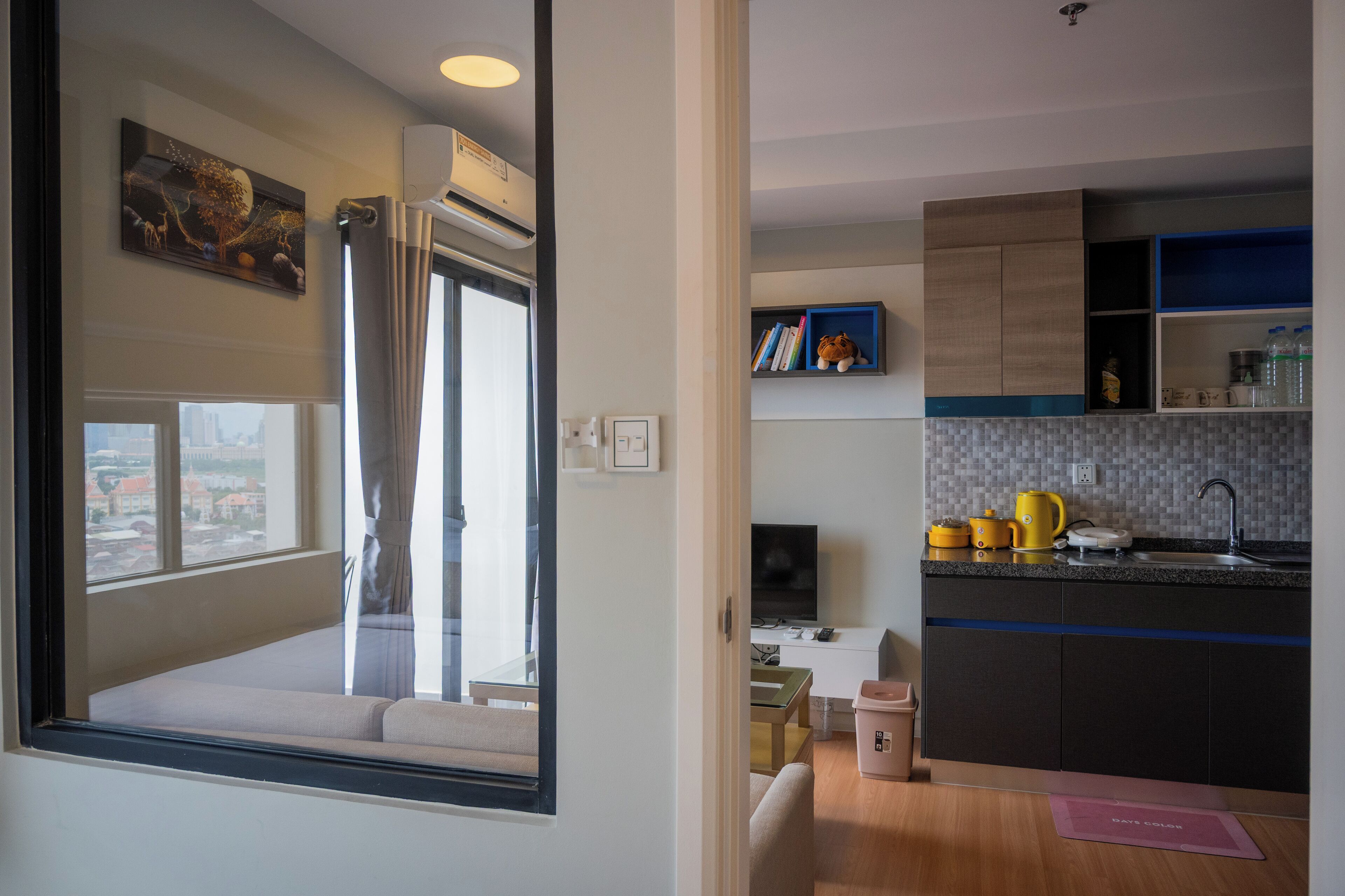 Apartment, Balcony, City View | Private kitchen | Fridge, dishwasher, cookware/dishes/utensils