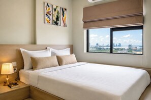 Appartement, balcon, vue ville