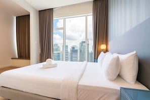 Standard Apartment, 2 Bedrooms, City View | In-room safe, desk, laptop workspace, iron/ironing board - The Platinum KLCC by StayFlow (Kuala Lumpur)