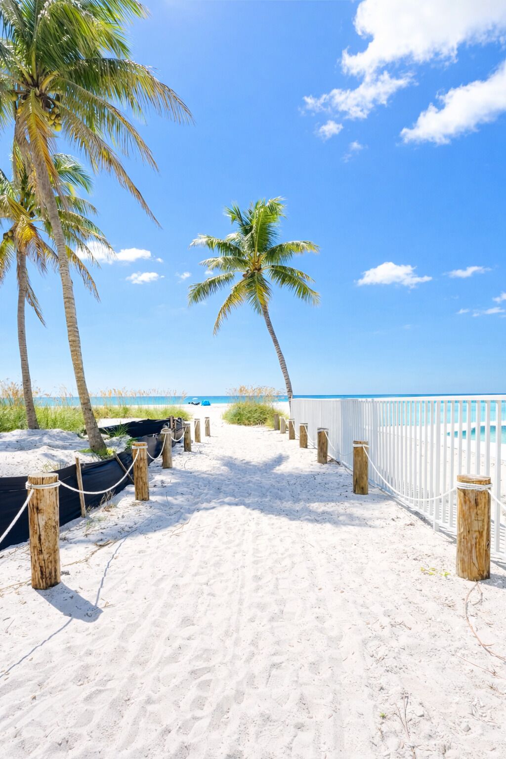 Sun-loungers, beach towels