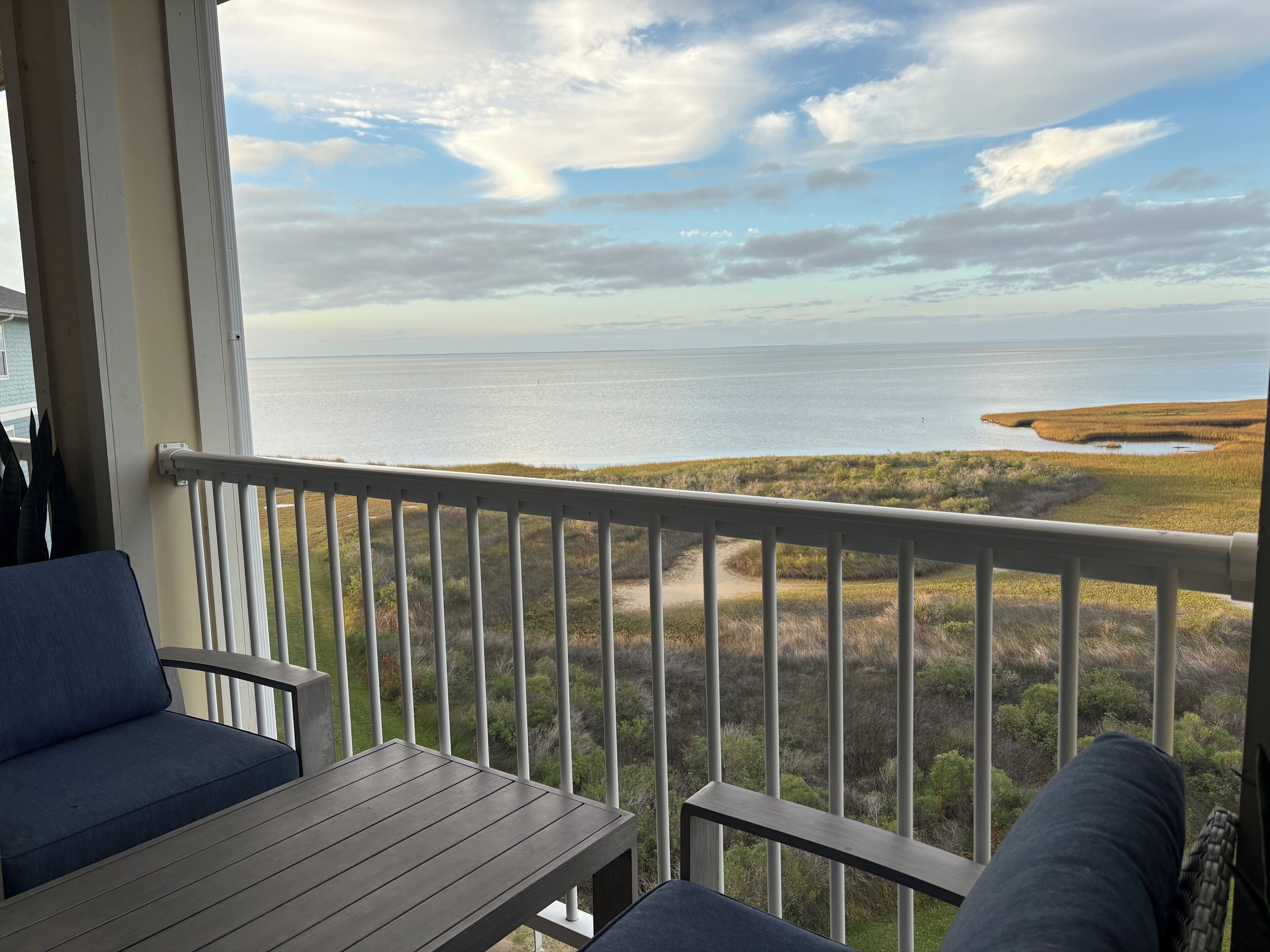 View of the Bay from the patio,
