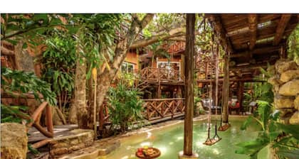 MOON BUBBLE HOUSE IN A MAGIC VILLAGE ONLY ADULTS