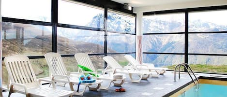 Indoor pool, a heated pool