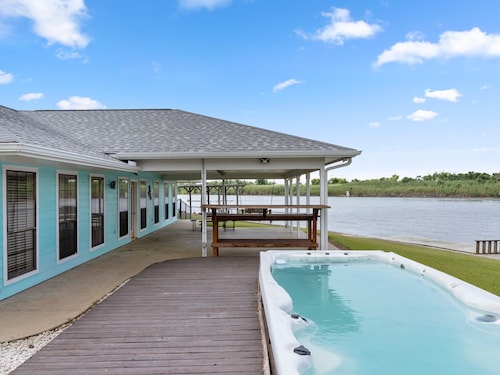 Matagorda-Stunning Waterfront Views-Swim Spa-Pier-Relax
