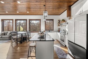 Microwave, oven, stovetop, dishwasher - Luxury Cabin Roof Top with View, Sauna & Hot Tub! (Gatlinburg)