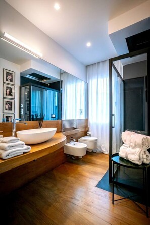 Shower, hair dryer, bidet