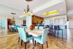 Dining - 3BR Resort PH, Gulf View: Suntide III - Unit 1205 (South Padre Island)