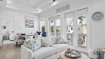 Una Smart TV, un reproductor estéreo