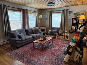 TV - Charming Miller Cabin in McCall! Sauna, utilities, snow removal, pet friendly! (McCall)