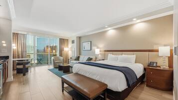 Premium bedding, pillowtop beds, in-room safe, desk