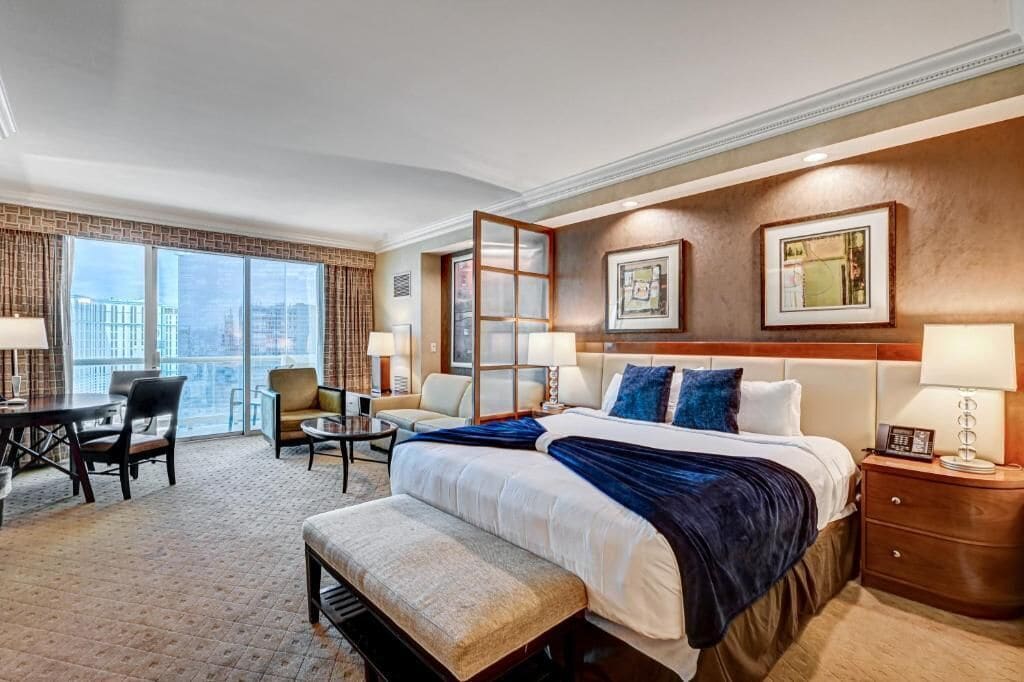 Studio, 1 King Bed with Sofa bed, Balcony, City View | In-room safe, blackout drapes, soundproofing, iron/ironing board