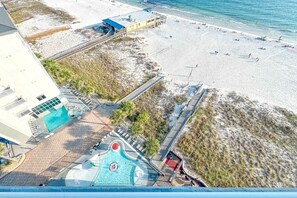 Indoor pool, a heated pool - Seawind 1003 | Updated Beachfront Condo – Great location - walk to everything! (Gulf Shores)