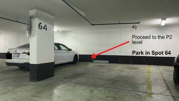 Free parking- underground parking P2 level