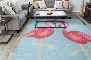 TV, DVD player, books