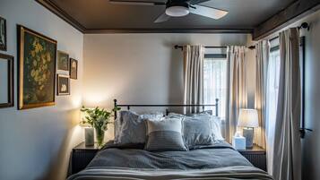 Desk, WiFi, bed sheets