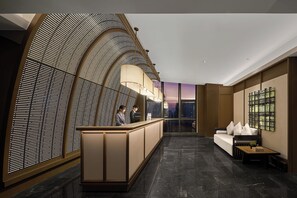 Coin salon dans le hall