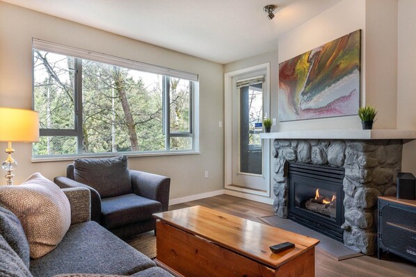 TV connectée, cheminée