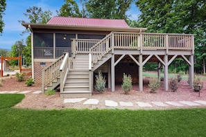 Exterior - Dock & Fire Pit! Lake Gaston Cabin in Macon (Macon)