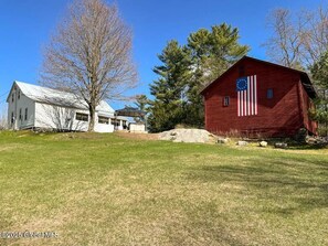 Exterior - Historic Charm- ADK Farmhouse w/Hot Tub, Pond View & walkable to Chestertown. (Chestertown)
