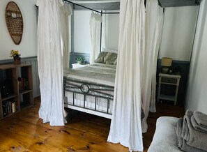 Iron/ironing board, free WiFi, bed sheets - Historic Charm- ADK Farmhouse w/Hot Tub, Pond View & walkable to Chestertown. (Chestertown)