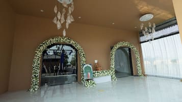 Außenbereich für Bankette