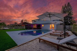 Outdoor pool, a heated pool - Spacious & Relaxing Tampa Escape w/ Heated Pool, Minigolf, Firepit (Tampa)