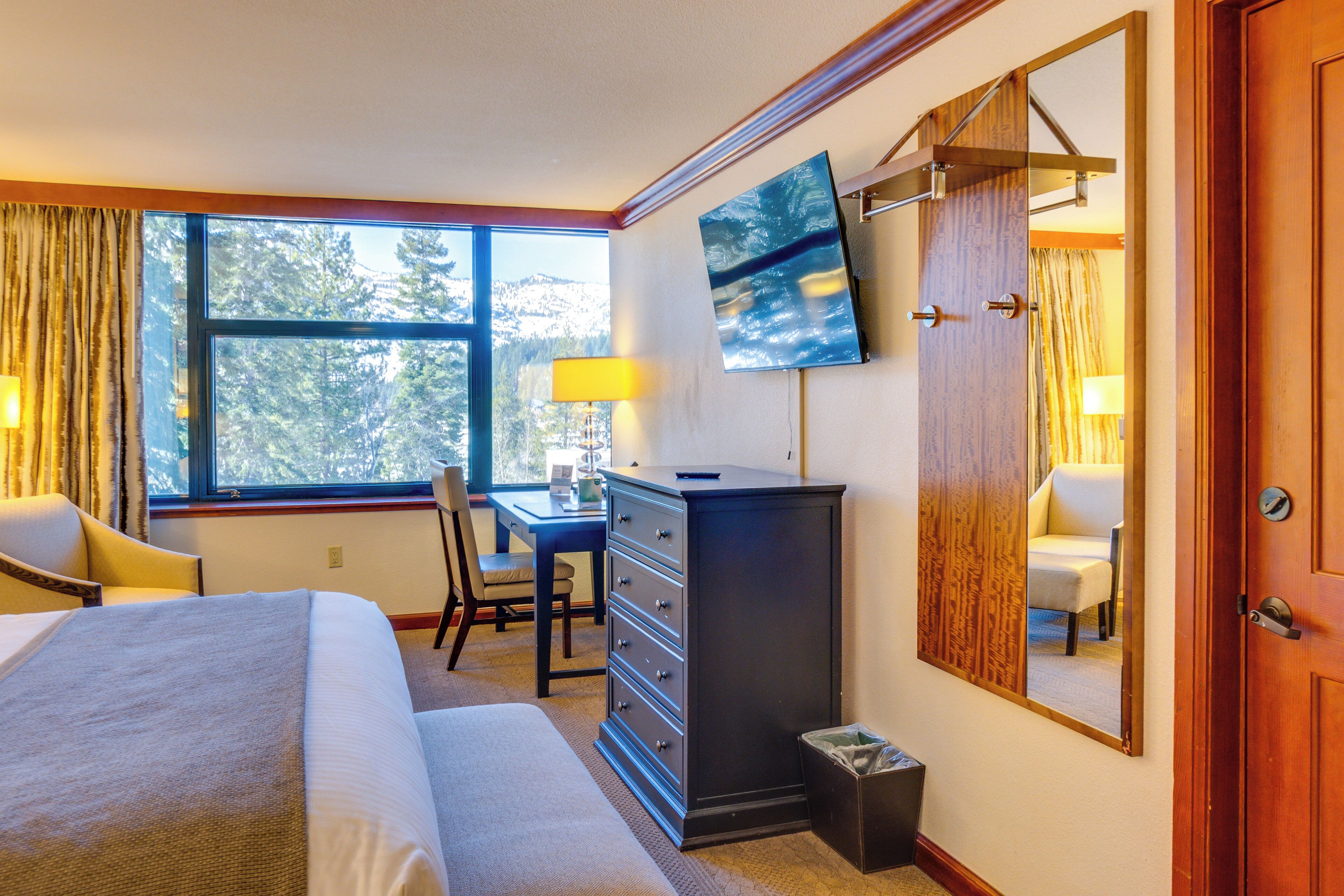 Desk, iron/ironing board, internet, bed sheets