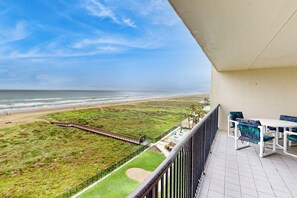 Outdoor dining - Gulf Views, Resort Perks: Suntide III - Unit 703 (South Padre Island)