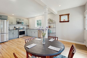 Fridge, microwave, stovetop, dishwasher - Private Patio & Pond: Serene Black Mountain Escape (Black Mountain)