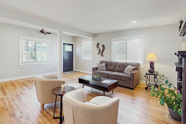 TV - Private Patio & Pond: Serene Black Mountain Escape (Black Mountain)