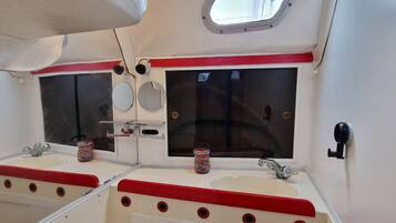 Towels, soap, toilet paper