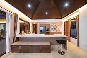 Villa, 4 Bedrooms, Smoking, Private Pool | Private kitchen - Spacious Private 4 BR Villa With a Working Office (Chalong)