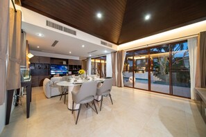 Villa, 4 Bedrooms, Smoking, Private Pool | Dining room - Spacious Private 4 BR Villa With a Working Office (Chalong)