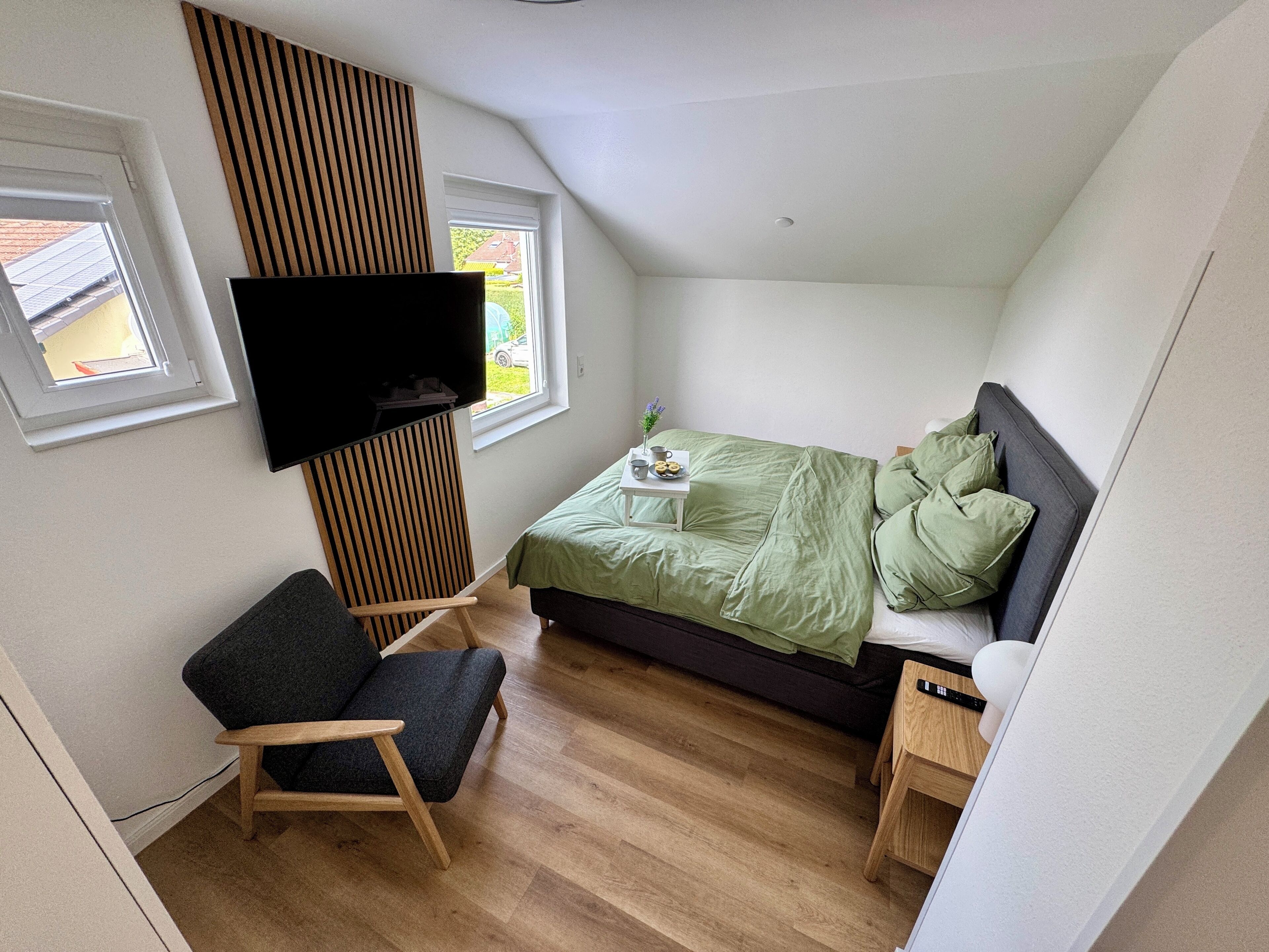 2 chambres, fer et planche à repasser, Wi-Fi, draps fournis