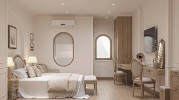 Caja de seguridad en la habitación y escritorio