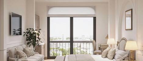 Deluxe Studio, Bathtub, City View | City view