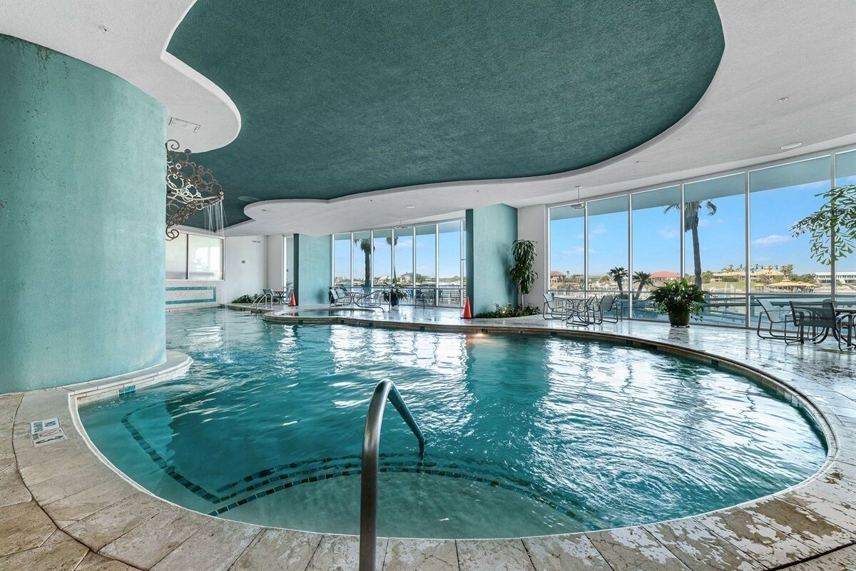 Indoor pool, a heated pool