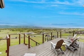 Terrace/patio - Hot Tub & Expansive Views: Copperopolis Mtn Home (Copperopolis)