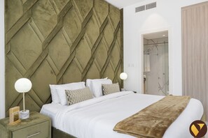 奢華公寓, 露台, 城市景 | 房內夾萬、熨斗/熨衫板、嬰兒床 (收費)、免費 Wi-Fi