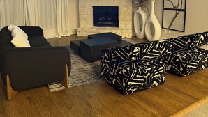 Living area - Spacious 3BR Home w/ Office & Backyard Vibes – Near Frisco. (Aubrey)