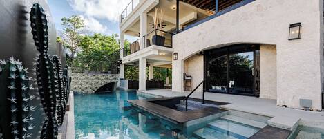 Indoor pool, a heated pool