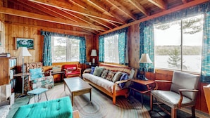 Unclassified image, 4 of 32, button - Peaceful 2BR Lakefront Cabin w/ New Dock (Mount Desert)