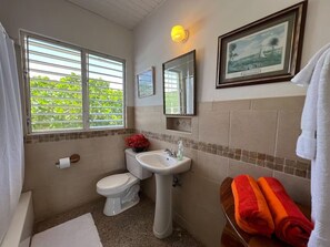 Towels, soap, toilet paper