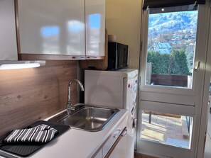 Fridge - Studio cabin 4 pers, quiet, near center and lifts (Saint-Gervais-les-Bains)