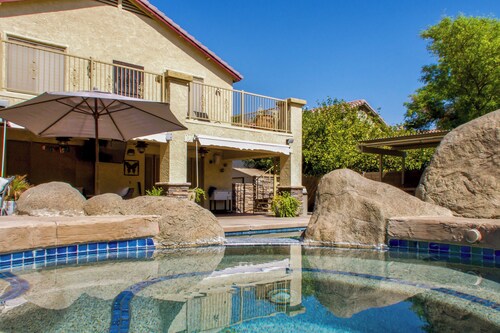 Group-Ready Glendale Oasis w/ Pool Grotto + Slide