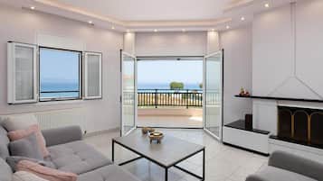 Vila Deluks, 3 kamar tidur, balkon, pemandangan pantai | Interior