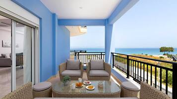 Vila Deluks, 3 kamar tidur, balkon, pemandangan pantai | Pemandangan balkon